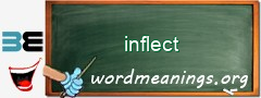 WordMeaning blackboard for inflect